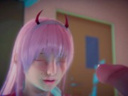 ZeroTwo Milking A Dick For Honey