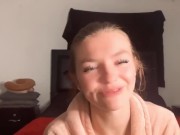 Up close female orgasm and dirty talk with sexy teen! 1/16