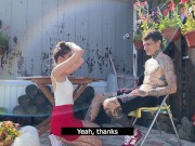 Invited a real prostitute in fishnet tights to cottage and fucked hard 4/16