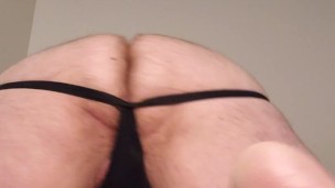 SSBHM big hairy ass shaking in jock 
