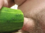 Fucking a cucumber (Cum)