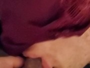 CuriusKinkyCouple- POV- Making hubby suck on my cock 11/16