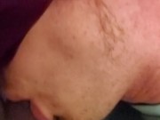 CuriusKinkyCouple- POV- Making hubby suck on my cock 12/16