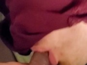 CuriusKinkyCouple- POV- Making hubby suck on my cock