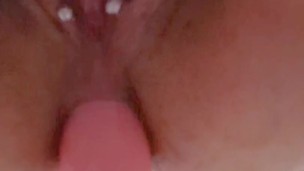 Pierced FtM drips on camera during first anal machine fuck