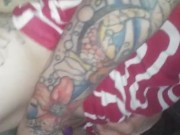 More pawg sunshyne fun sucking Sexy Tattooed BWC while playing with self to cummm