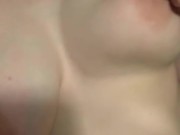 Dirty slut teases with some naughty tit slapping!