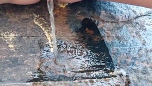 MILF Public Pissing in Bikini