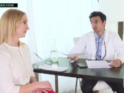 Indian doctor impregnates blonde patient as she begs for sperms in her pussy 3/16