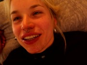 She wants my cum all over her face! Sloppy blowjob shaking orgasm 15/16