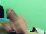 Jerking my big dick because im horny