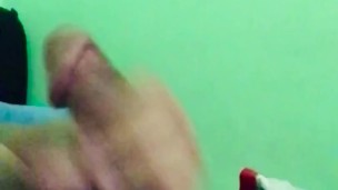 Jerking my big dick because im horny