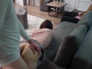 Cuckold Husband Licks Her Pussy After Creampie 9/16