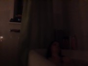 Masterbaition includes self care in the bathtub.