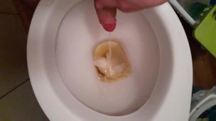 Peeing in the toilet