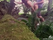 Couple having Public Sex in the woods from Voyeur POV