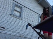 Viva Athena Sexy Pet Play Outside