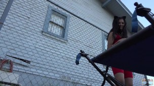 Viva Athena Sexy Pet Play Outside