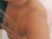Latina showering 7/16