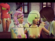 Anime Girls Caught Kissing At Bar