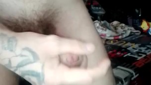 NAUGHTY HORNY BOY WANK AND CUM IN BATHROOM Part2