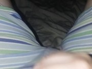 Moaning For Daddy, Jerking Off, Rimming, and Fingering His Ass While Clothed