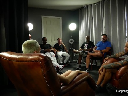 Skinny Dancer's 1st group fuck she needed a job