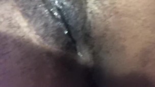 Black Pussy Creams As She Masturbate 