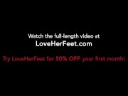 Natalia catches her boyfriends son smelling her feet 16/16