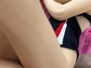 スイミングスクールの生徒を贔屓する代わりに自宅に呼んで競泳水着を着てもらってご奉仕してもらった。 14/16