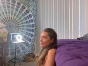 Victoria Secret model with long curly hair swallows my cum 7/16