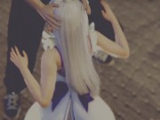 Re:Zero - Emilia Gives Subaru A Blowjob
