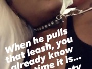 When daddy pulls that leash...U ALREADY KNOW WHAT'S ABOUT TO GO DOWN!!! 