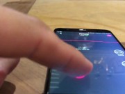 He makes me horny in public with the remote control (lovense) vibrator and then he fucks me hard 3/16