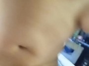 Slut Bunny Rides her StepBrothers Cock Hard then Squirts on his Face 6/16