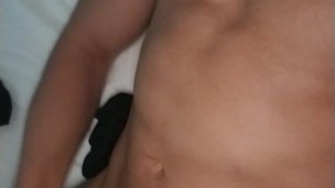 quickie cumshot all over my chest
