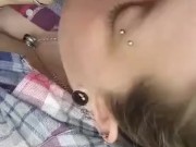 Big Titty GF Blows Me in the Woods 11/16