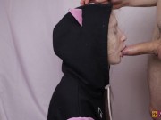 Teen Girl Learns To Give Sloppy, Dirty Blowjob And Gets Cum In Mouth And Swallow Sperm 16/16