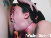 Huge dick BALLS DEEP deepthroat FOR messy THROAT PIE CUM EXPLOSION 8/16