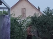 A peach has ripened in the garden. 5/16