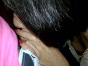 LITTLE LATIN  SUCKS ME AND IS SCARED BECAUSE MY DICK REACHES HER THROAT 1/16