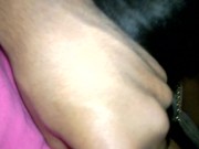 LITTLE LATIN  SUCKS ME AND IS SCARED BECAUSE MY DICK REACHES HER THROAT 3/16