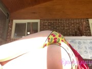 Accident on the porch