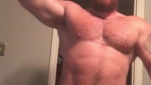 Sexy Big Dick Musclebear Flexing Naked P2 Hot Alpha Bear OnlyfansBeefBeast 