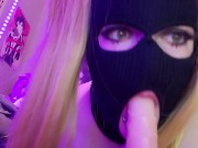 Masked Thick girl / / blowjob