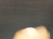 オナニーからの壁にどろどろ射精 masturbation and cum shot