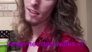 Her dad forgot to knock first 