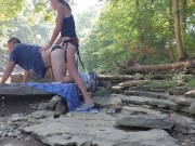 Homemade Passionate Outdoor Public Amateur Pegging 12/16