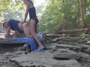 Homemade Passionate Outdoor Public Amateur Pegging 6/16