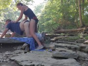 Homemade Passionate Outdoor Public Amateur Pegging 9/16